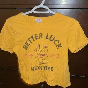“Better Luck Next Time” Cropped T-Shirt